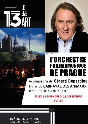Gérard Depardieu et l'Orchestre philharmonique de Prague Gérard Depardieu et l'Orchestre philharmonique de Prague
