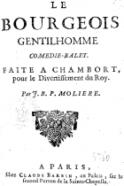 Le Bourgeois Gentilhomme